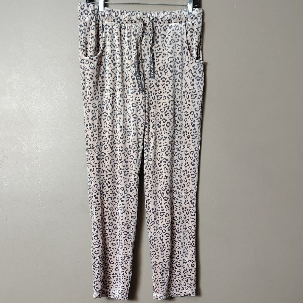 Muk Luks Animal Print Soft Fleece Pajama Pants Size S